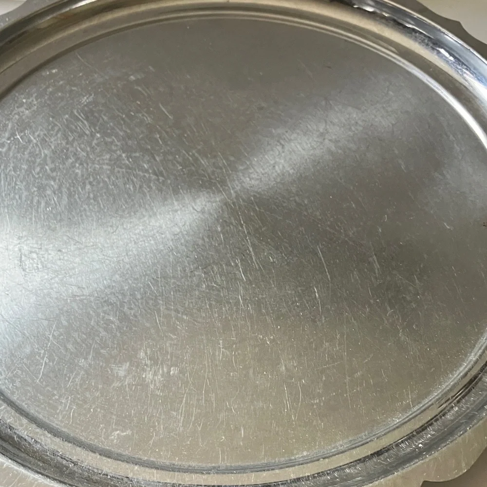 Stainless Steel‎ Round Serving Tray 11”